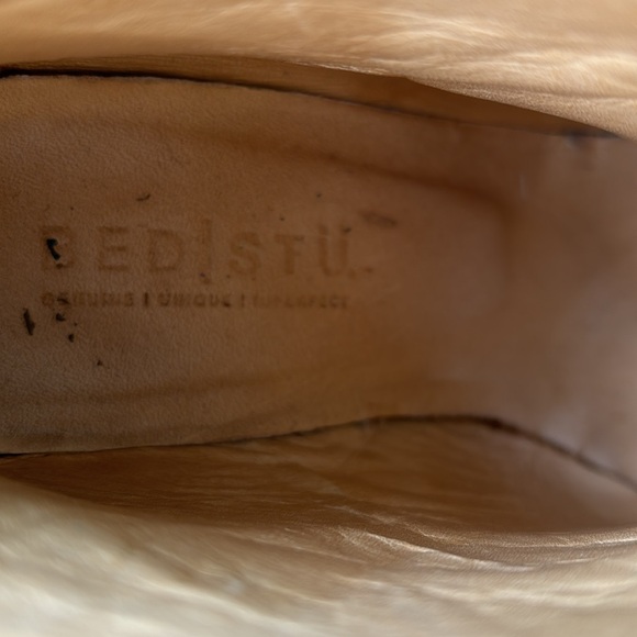 Bed Stu Onset leather peep toe booties, stacked heel, 8.5 - Picture 10 of 16